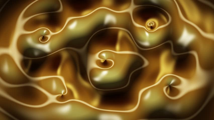 Gold Liquid Ripple Effect 1080p Seamless Loop