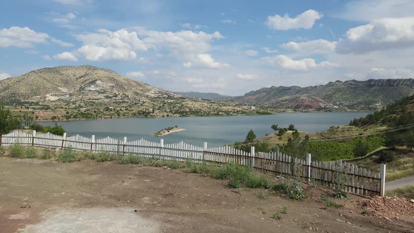 Aerial View of Duhok Dam in Kurdistan.