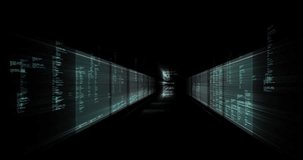 Animation of mathematical equations over data processing on black background. Mathematical equations, computing and digital interface concept digitally generated video. - Powered by Shutterstock - Get 15% off with code: PIKWIZARD15