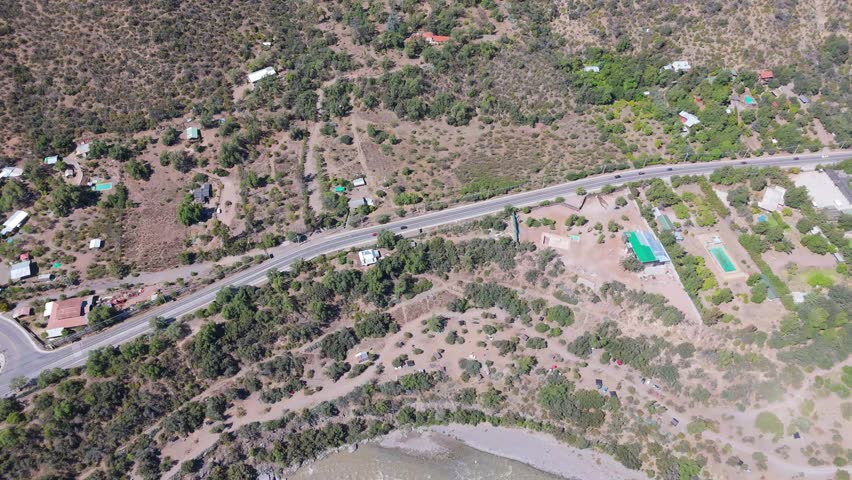 Peaceful Camping by the Cajón del Maipo River, Metropolitan Region, Chile