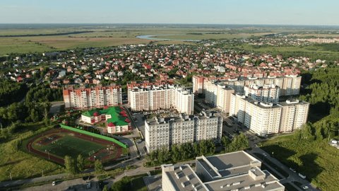 Aerial Flight Over Dyatkov District Dashki-Pesochnya Ryazan