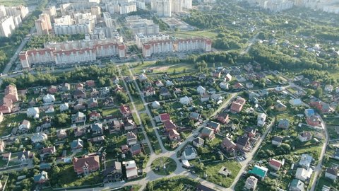 Aerial Flight Over Dyatkov District, Dashki-Pesochnya, Ryazan