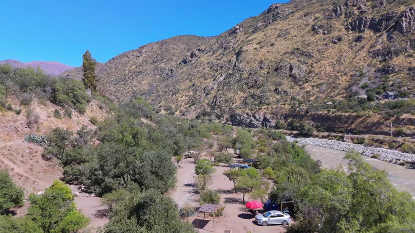 Ribera Serena Campsites, Cajón del Maipo, Metropolitan Region, Chile