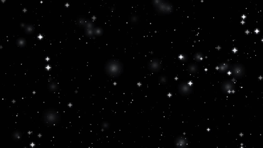 Cinematic Realistic Silver Glitter Particle Overlay Animation on Black Background 1080p Seamless Loop