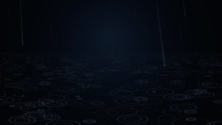 Perspective Rain Drops on Ground Animation 1080p Seamless Loop