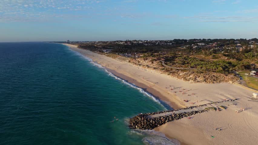 Sunset over Floreat beach in Western Australia
