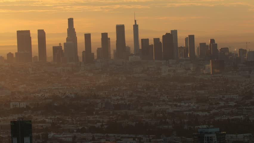 Los Angeles Skyline time lapse