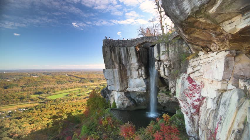 Lookout Mountain, Georgia, USA at High Falls during autumn.