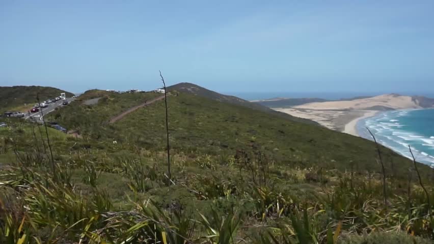 Beautiful landscape around Cape Reinga, New Zealand.