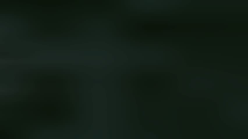 A serene scene showing vague silhouettes moving through a dim forest clearing with soft green light and gentle shadows