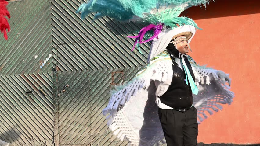 Tlaxcala carnival with its dancers