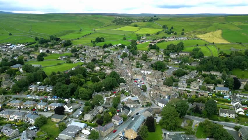 Aerial View of Lulworth Cove Horseshoe Bay, Jurassic Coast, Dorset, England