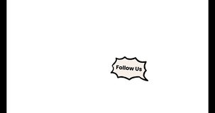 Hand-Drawn Speech Bubble Stickers with Social Media Call to Action Text - Chat Icons - Powered by Shutterstock - Get 15% off with code: PIKWIZARD15
