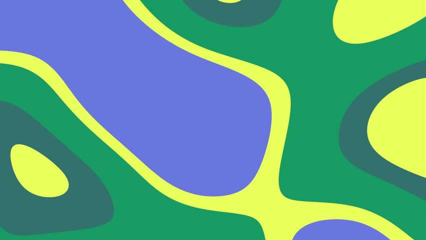 A dynamic abstract background featuring flowing organic shapes in bright yellow, green, and purple. Perfect for modern design projects.