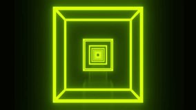 On playback start neon tunnel pulsing, 3D START text emerging and shifting to announce beginning. Corridor, wireframe, glow, chromatic, reflections, abstract, futuristic - Powered by Shutterstock - Get 15% off with code: PIKWIZARD15