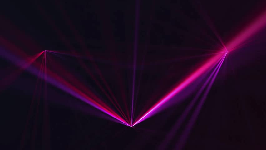 This video captures a stunning display of purple laser beams crisscrossing in a dark room, creating a futuristic and mesmerizing atmosphere. The vibrant, glowing beams intersect and radiate, filling the space with an otherworldly illumination. The video showcases a unique blend of technology, art, and performance, perfect for those who appreciate innovative and creative visual effects.