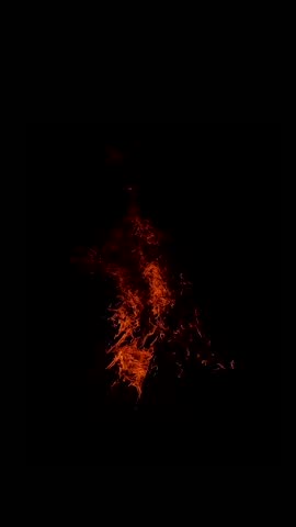 Fire on a dark background. Holika dehan