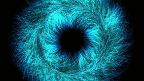 Seamless 4K procedural VJ loop of a glowing cybernetic fractal torus rotating in 3D space. Perfect for Resolume, EDM stage visuals, projection mapping, and tech backgrounds. - Powered by Shutterstock - Get 15% off with code: PIKWIZARD15