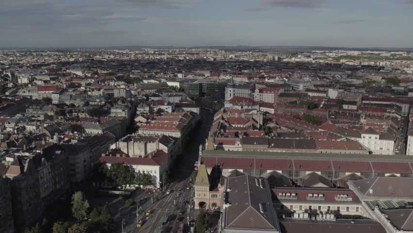 Great Market Hall Budapest aerial