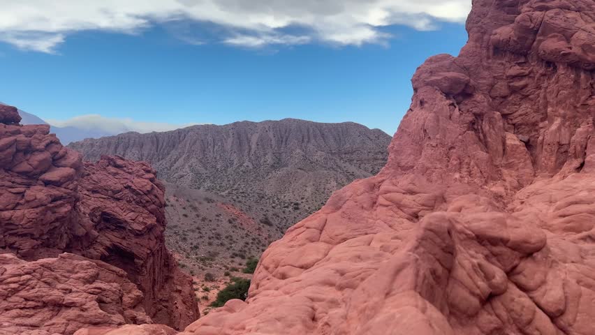 Red mountains in Salta are primarily found in the Quebrada de las Conchas (Shells Gorge) along Route 68, between Salta and Cafayat