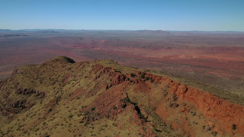 Mount Bruce, Karijini National Park, Western Australia Aerial Drone 4K
