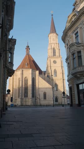 4K Vertical Iuliu Maniu to St Michael Church Cluj