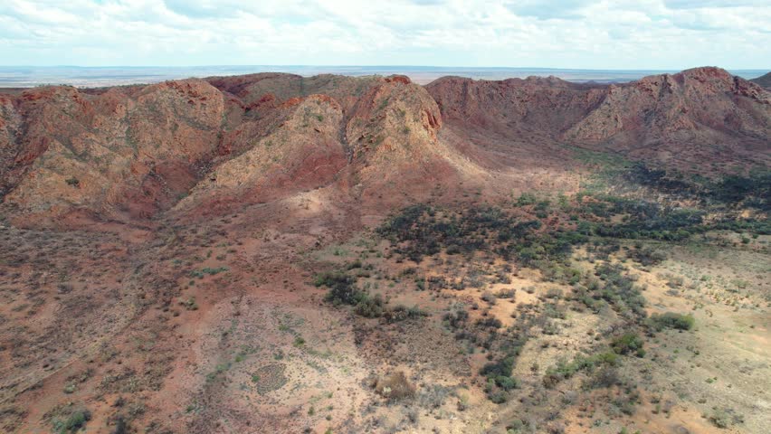 In the middle of the meteorite crater
