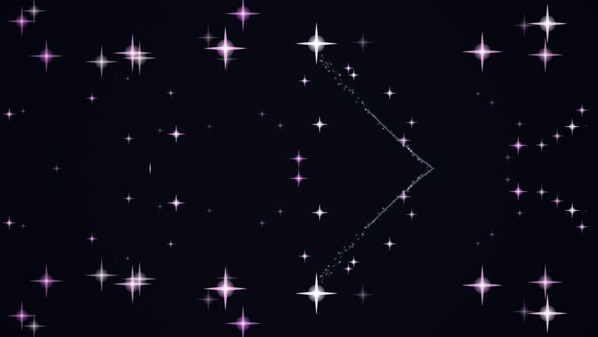 Video of stars and constellations in the night sky