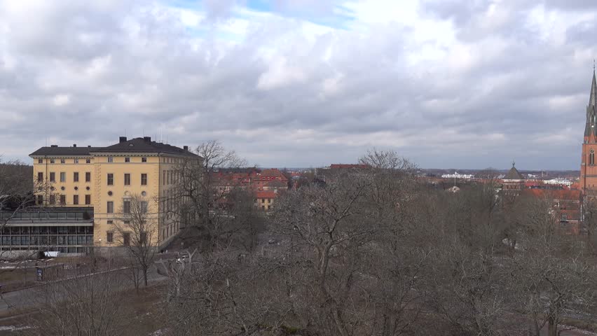 Uppsala, Sweden A panoramic view of the Uppsala skyline and the Uppsala Cathedral. 