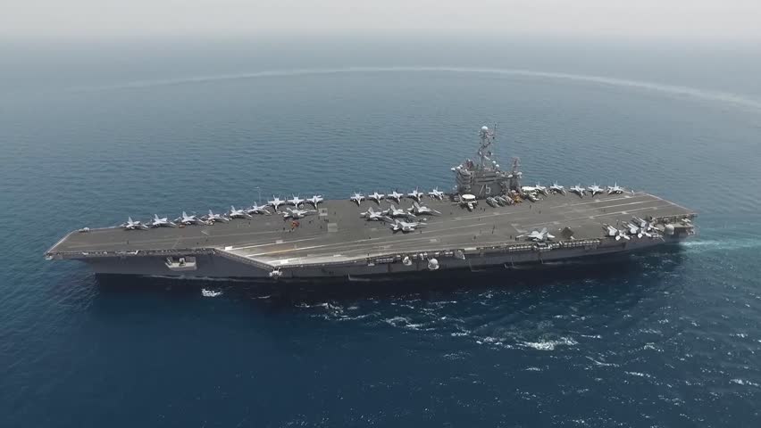 ARABIAN GULF (May 5, 2016) The aircraft carrier USS Harry S. Truman (CVN 75) transits the Arabian Gulf. Harry S. The Harry S. Truman Carrier Strike Group is deployed in support of Operation Inherent Resolve