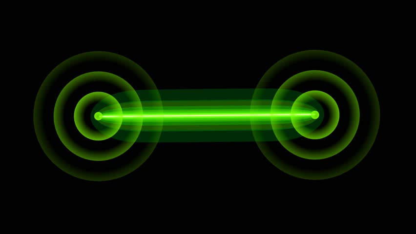 Animated radio signal waves with glowing pulse effects, ideal for technology, communication, broadcasting, and network concept videos.