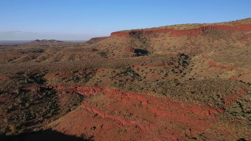 Hammersley Range, Karijini, Western Australia Aerial Drone 4K