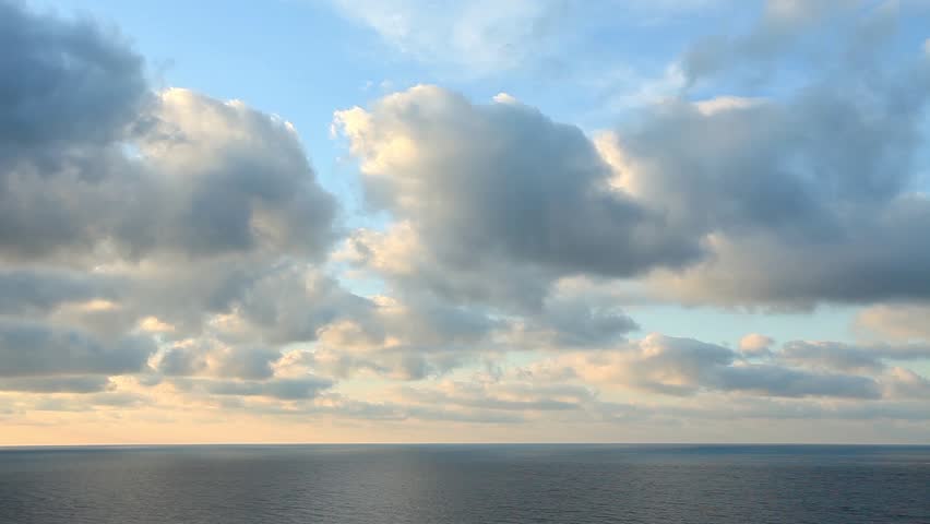 Cloudy Sky Over The Sea Stock Footage Video 100 Royalty Free Shutterstock