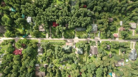 Forward Drone Flight Vertical Top View
