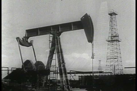 1950s - Newsreel feature: Historical reenactment of events surrounding the first oil well in Titusville, Pennsylvania - Part 2 of 2