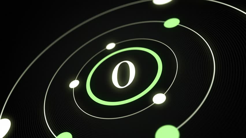 A timer with planets around