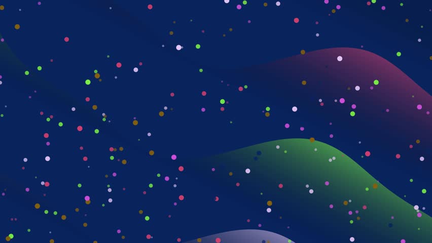 A dark blue night sky filled with stars and colorful nebulae