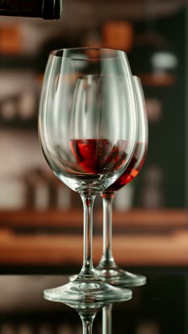 Close-up of white wine pouring into glass , slow motion, filmed on high speed cinematic camera at 1000 fps