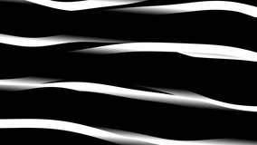 White flowing wave ribbon animation on black background moving downward abstract motion graphic backdrop, 4k seamless loop - Powered by Shutterstock - Get 15% off with code: PIKWIZARD15
