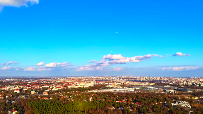 Berlin City Panorama Sky View