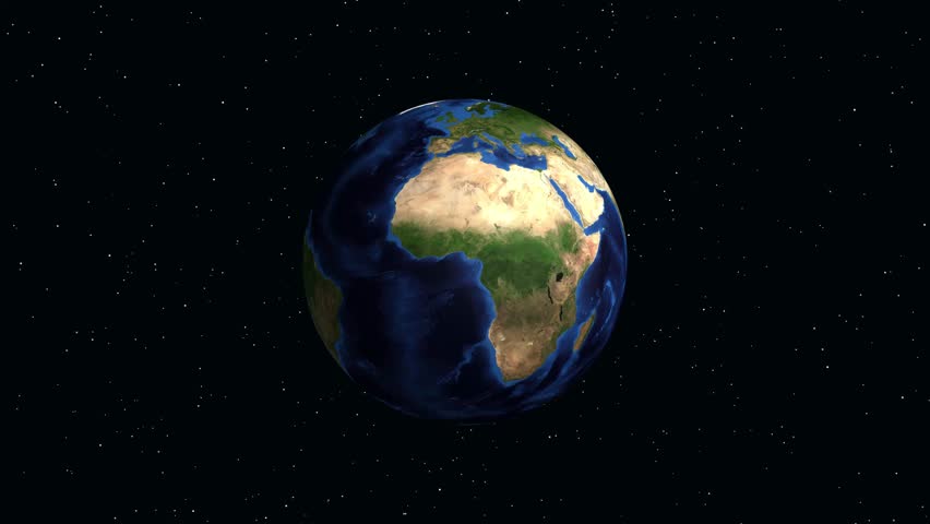Digital animation zooms from deep space into North America, pinpointing Bakersfield, California with coordinates