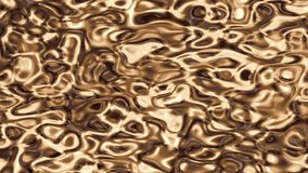 Close-up of gold liquid surface texture video - Powered by Shutterstock - Get 15% off with code: PIKWIZARD15