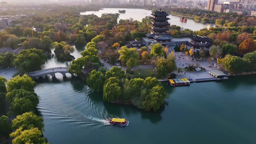 Aerial view of Wuxi