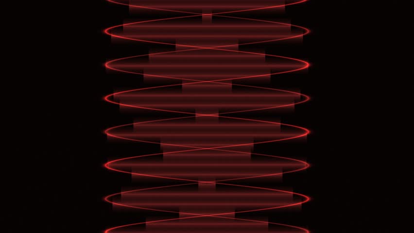 A series of red bullets arranged diagonally on a black background