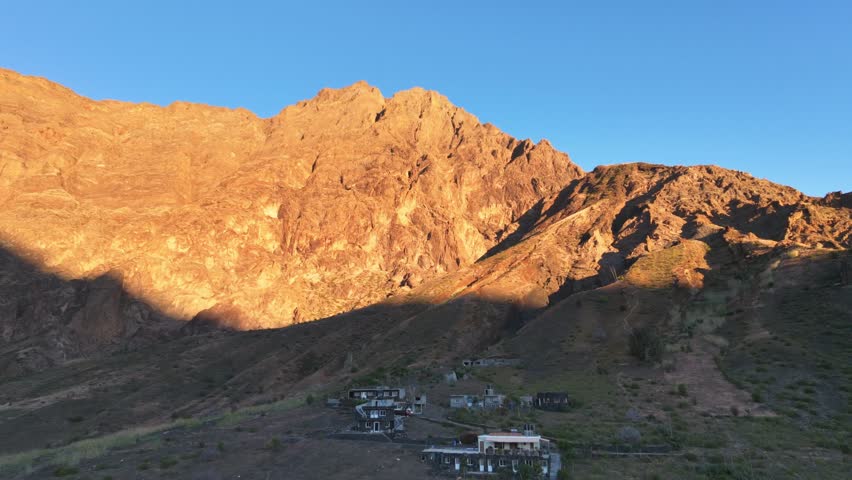 The resort inside the caldera in Fogo Natural Park, Cape Verde