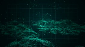 Deep-sea sonar style interface with fluctuating waves and mapping data. Versatile for geological scans or visualizing market volatility. - Powered by Shutterstock - Get 15% off with code: PIKWIZARD15