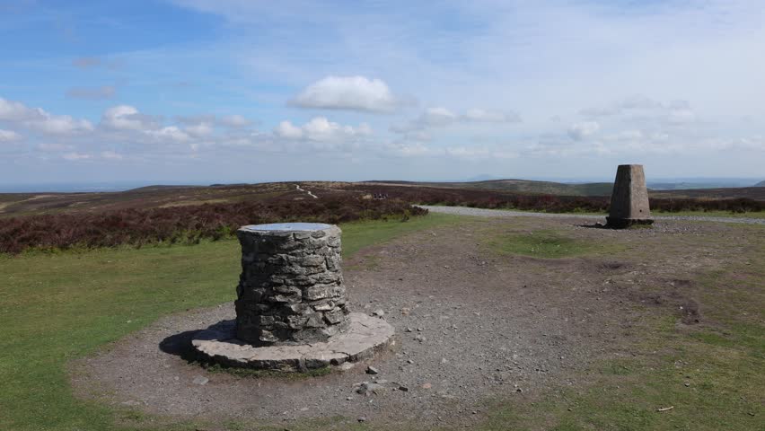 The summit of Pole Bank and the Long Mynd, Shropshire Hills AONB, UK