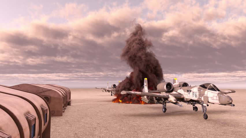 3D rendering of the military camp