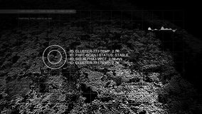 Scientific HUD featuring particle density metrics and coordinate planes. Ideal for astrophysics, quantum computing, and laboratory research. - Powered by Shutterstock - Get 15% off with code: PIKWIZARD15