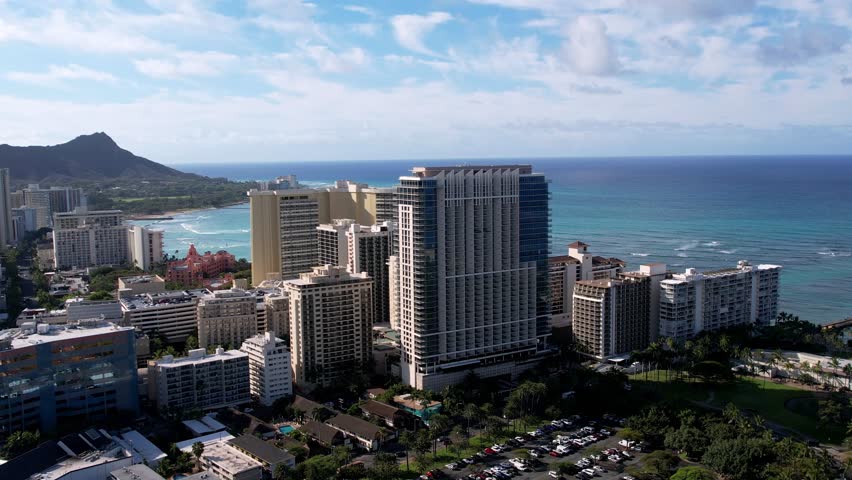 An expansive aerial view of Honolulu